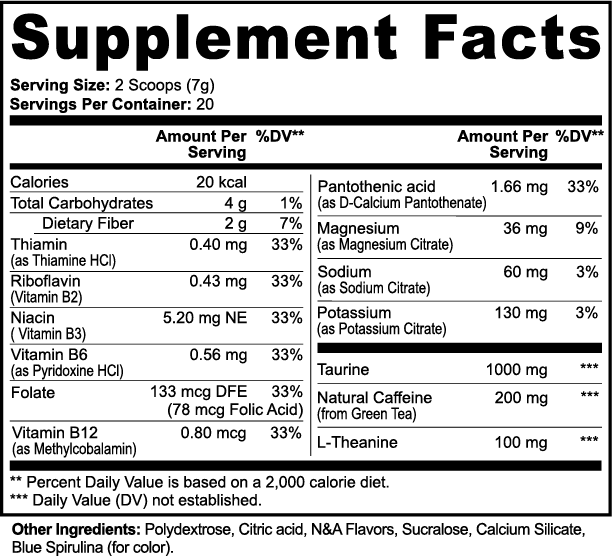 Dixie Dust Energy Powder (Cotton Candy)